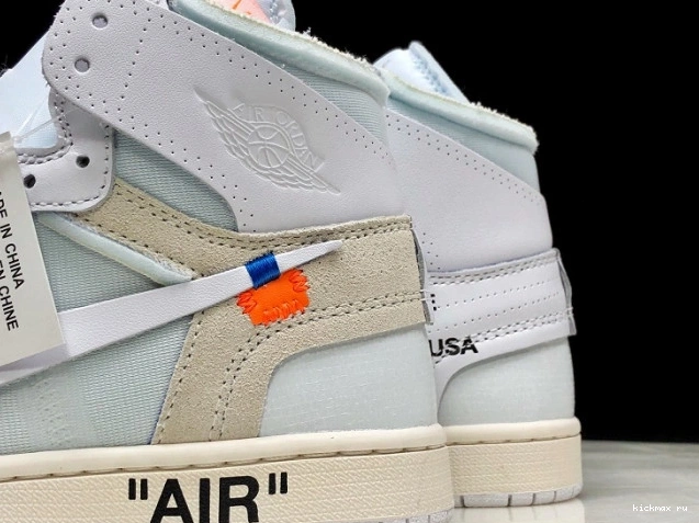 Cheap MAX Jordan Off-White Retro High White Air 1 AQ0818-100 0812